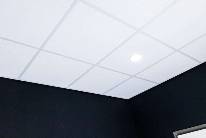 LED Downlighter DLR 145 - wit - Systeemplafond aan